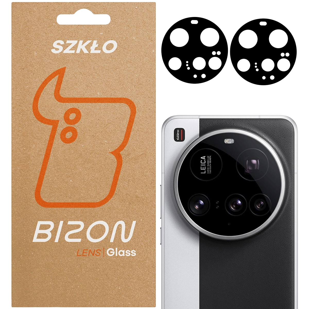 Szkło na aparat Bizon Glass Lens do Xiaomi 15 Ultra, 2 sztuki